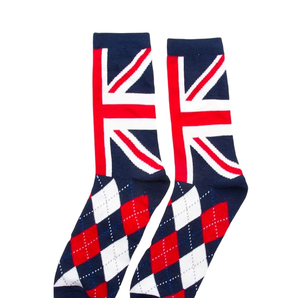 Robin Ruth Red and White Casual Socks